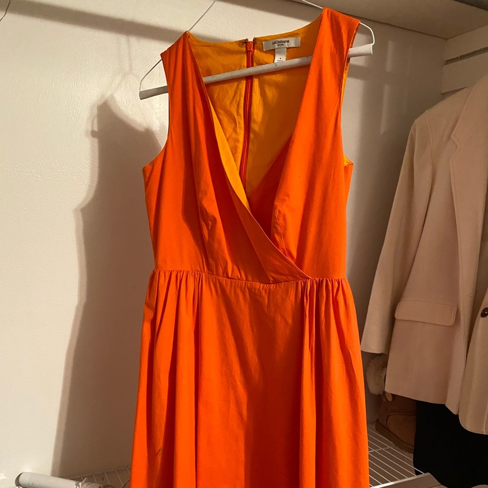 Liz Claiborne orange dress
